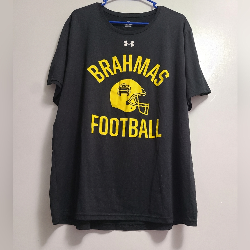 Mens Under Armour Brahmas Football Short Sleeve Shirt Size 2xl